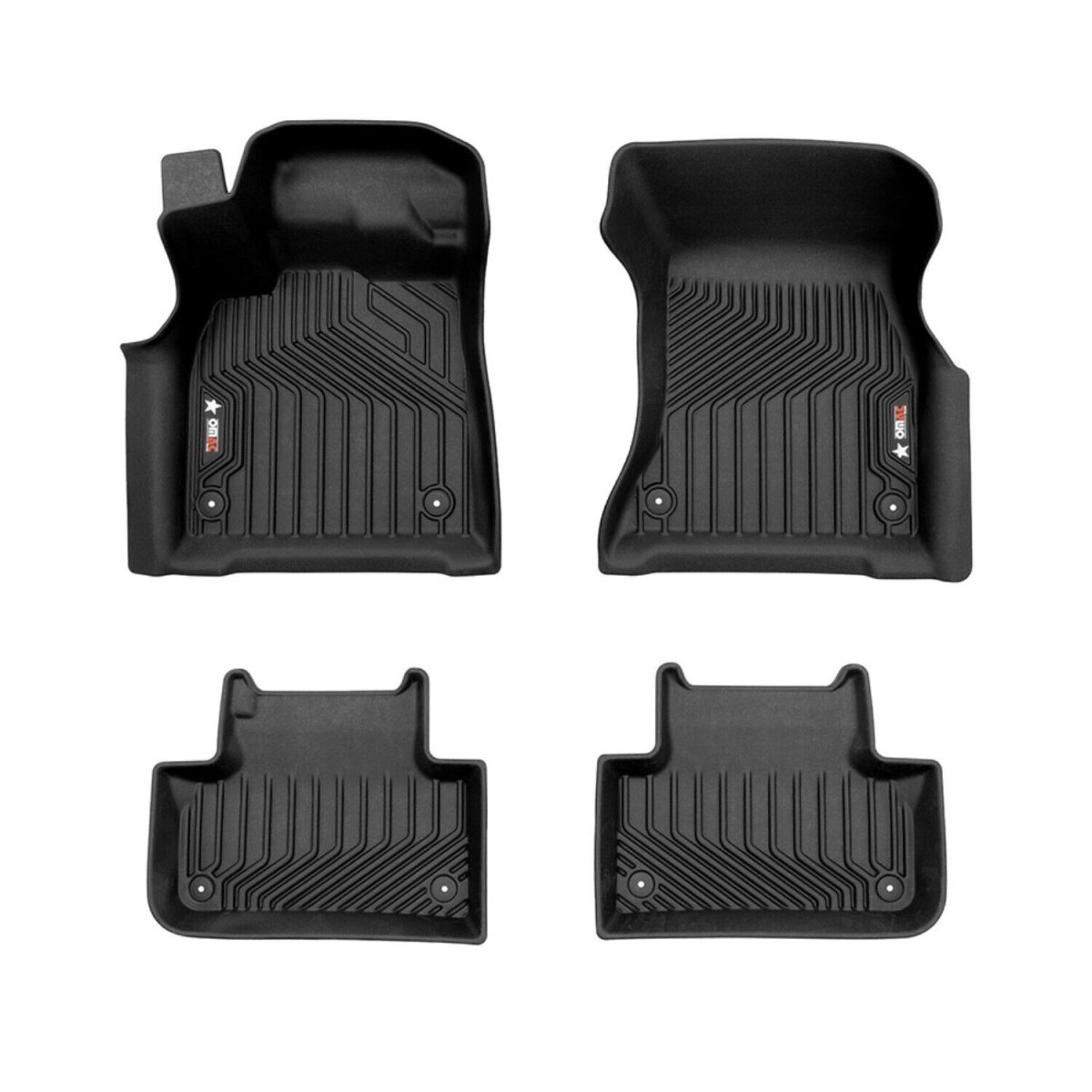 Audi Q5 Floor Mat - Omac - Texan TPE - Black - '18-'25